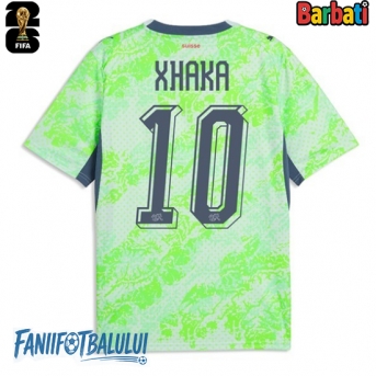Elveția Granit Xhaka #10 Tricou Fotbal Replică Mondial 2026 Barbati Deplasare